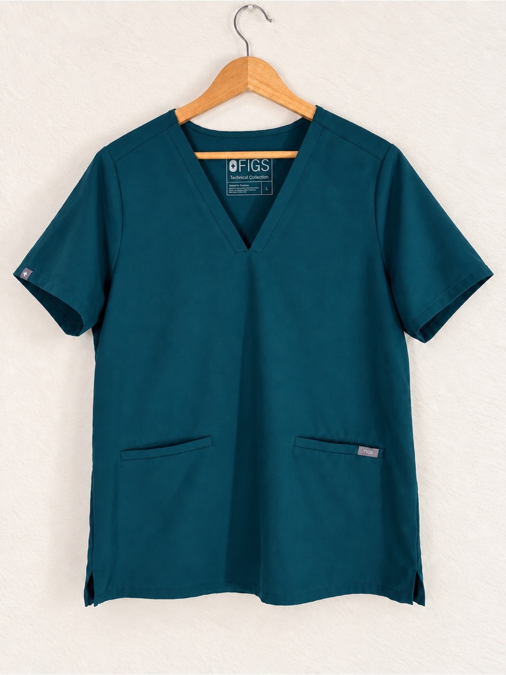FIGS Casma Scrub Top Caribbean Blue Size L FW1100